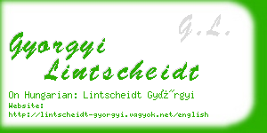 gyorgyi lintscheidt business card